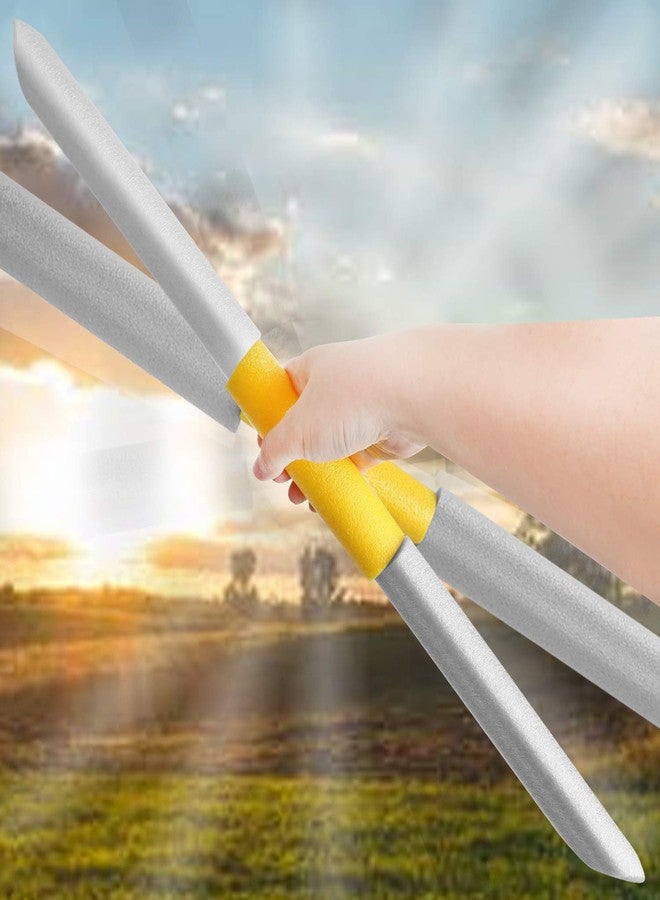 MLcnleS Foam Swords for Kids - 17 Inch Sword Weapons Toy 8 Pack Warrior Knight Pretend Play Set Prince Party Supplies Gift Toys Boys & Girls - Image 4